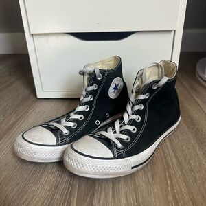 Converse Black and White High-Tops